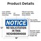Signmission No Solicitation In This Neighborhood OSHA Notice Sign, Aluminum, 18in W x 12in L, 2PK OS-2PACK-NS-A-1218-L-14815 - alternate 4